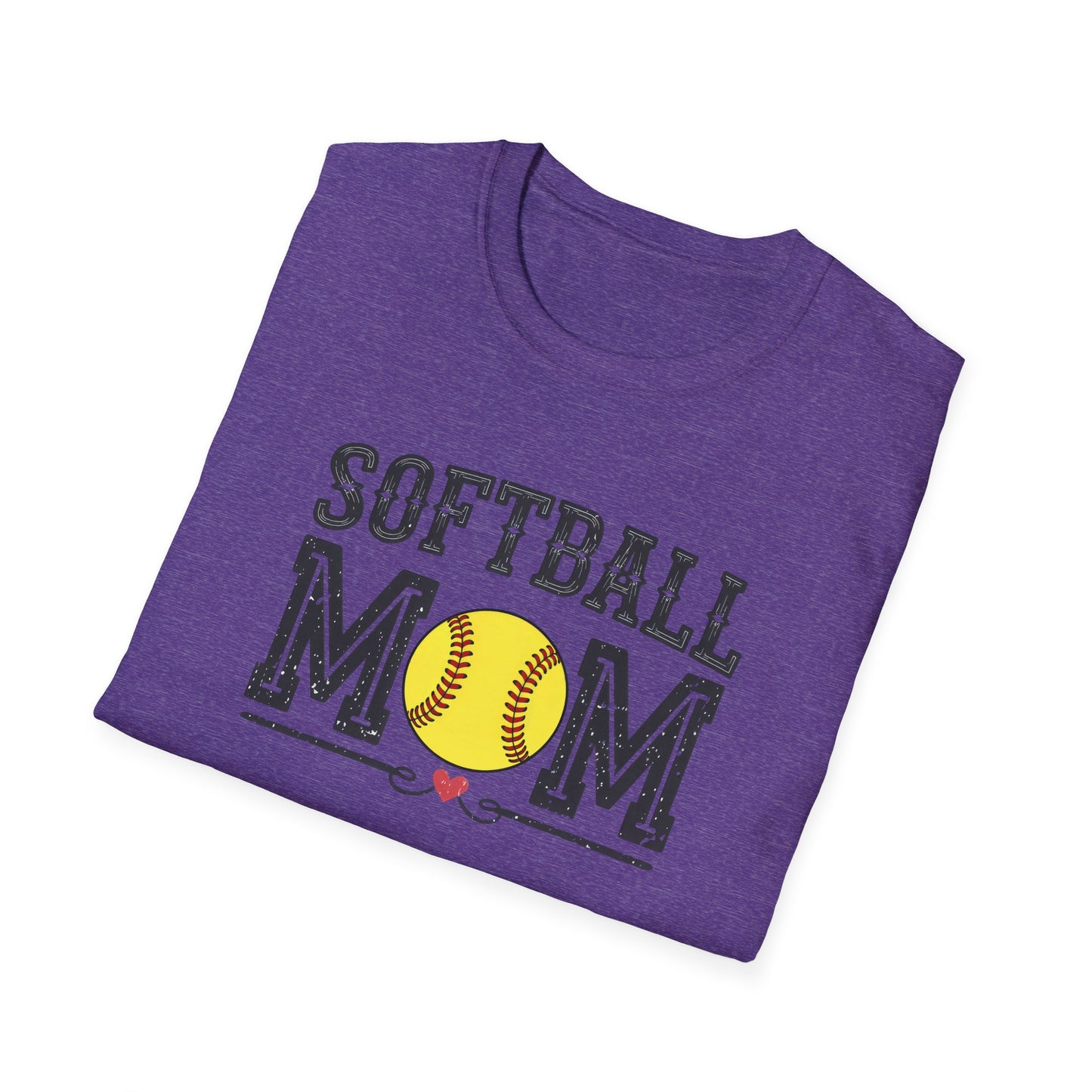 Softball Mom Shirt – Vintage Style Game Day Tee, Softball Mom Graphic T-Shirt, Sports Mom Gift, Women’s Softball Season Apparel