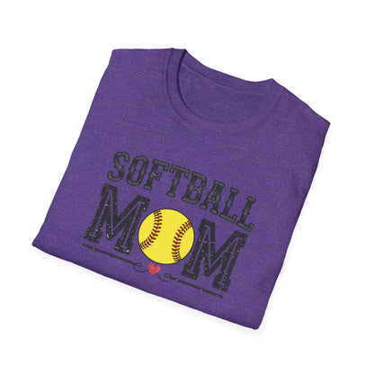 Softball Mom Shirt – Vintage Style Game Day Tee, Softball Mom Graphic T-Shirt, Sports Mom Gift, Women’s Softball Season Apparel
