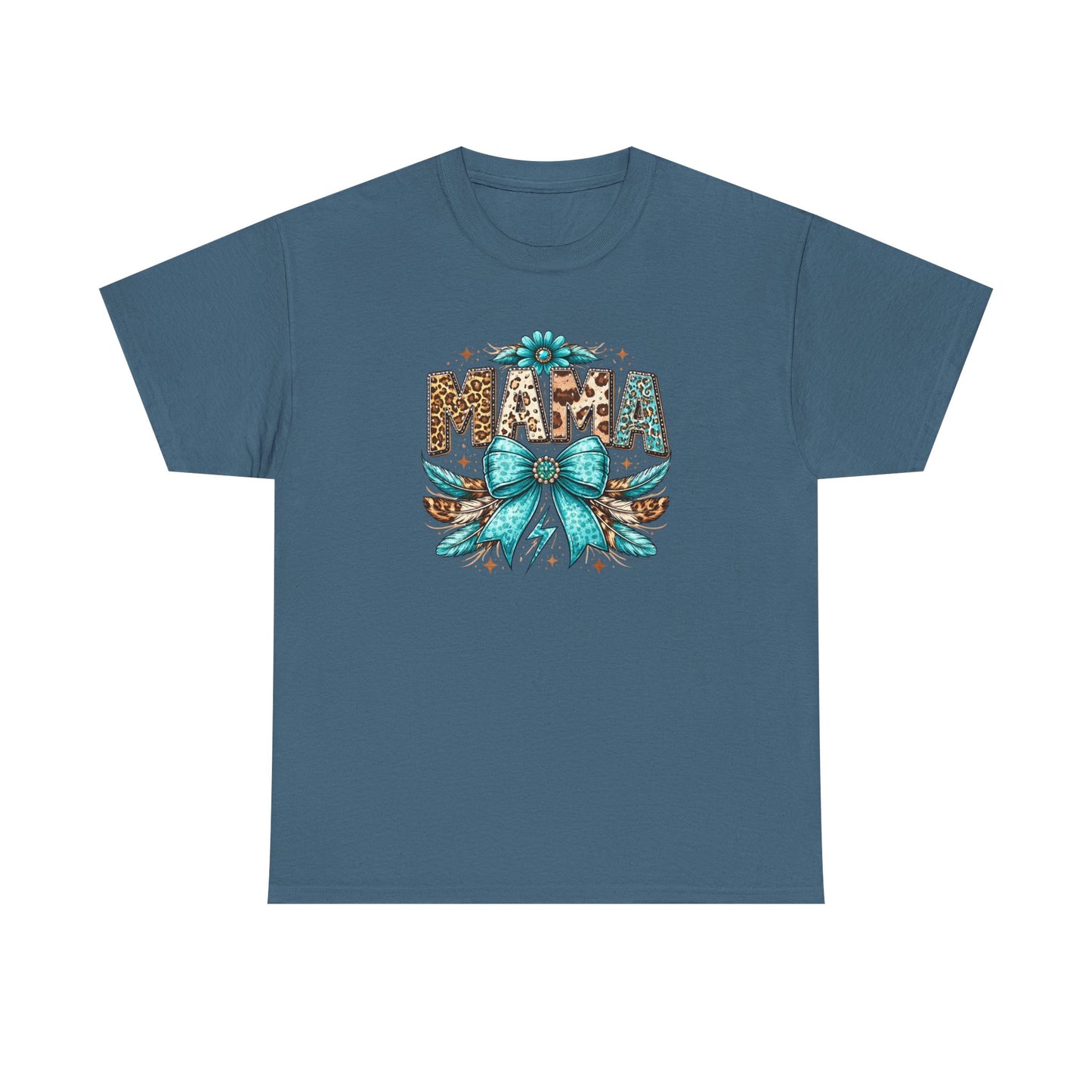 Mama Leopard Print Shirt –  Western Mama Shirt – Cowgirl Mom Graphic Tee – Trendy Mama Shirt