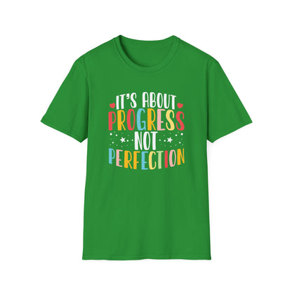 Progress Not Perfection T-Shirt — Teacher State Testing T-Shirt - Motivational Inspirational Tee