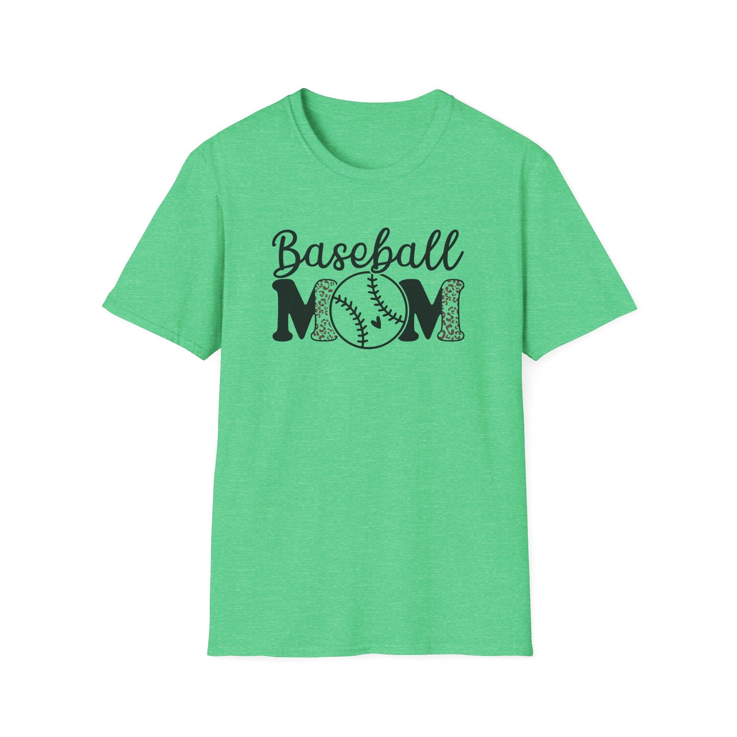 Baseball Mom Leopard Print Shirt – Cute Game Day Sports Mom Tee | Trendy Baseball Mama Graphic T-Shirt