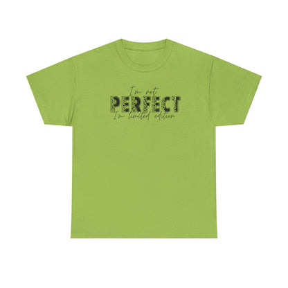 I’m Not Perfect, I’m Limited Edition Leopard Print Tee – Inspirational Graphic T-Shirt