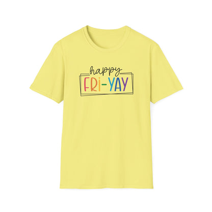 Happy Fri-YAY Teacher Shirt – Casual Classroom Tee