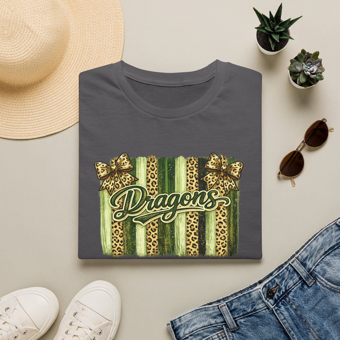 School Spirit Collection - Leopard Stripe T-Shirt