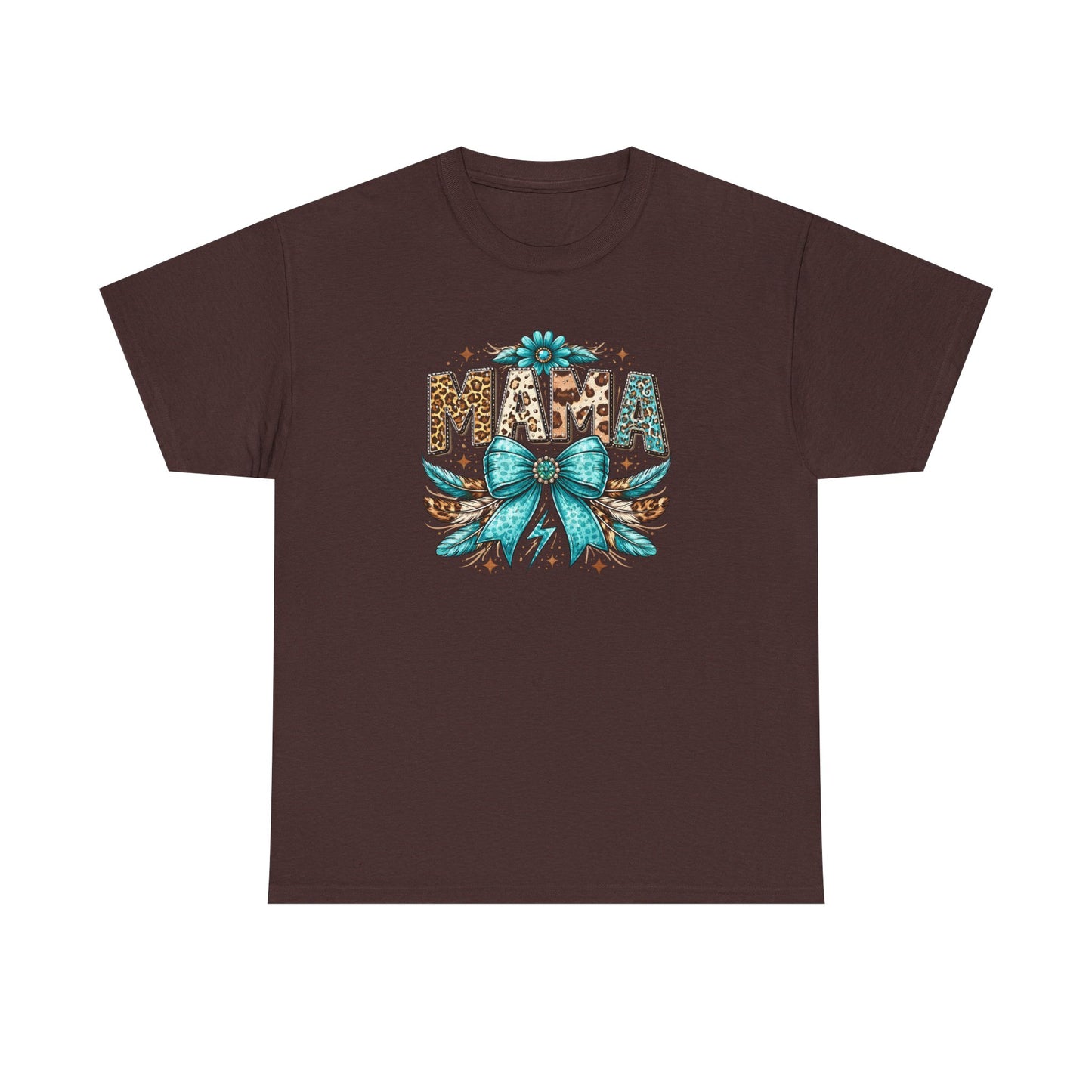 Mama Leopard Print Shirt –  Western Mama Shirt – Cowgirl Mom Graphic Tee – Trendy Mama Shirt