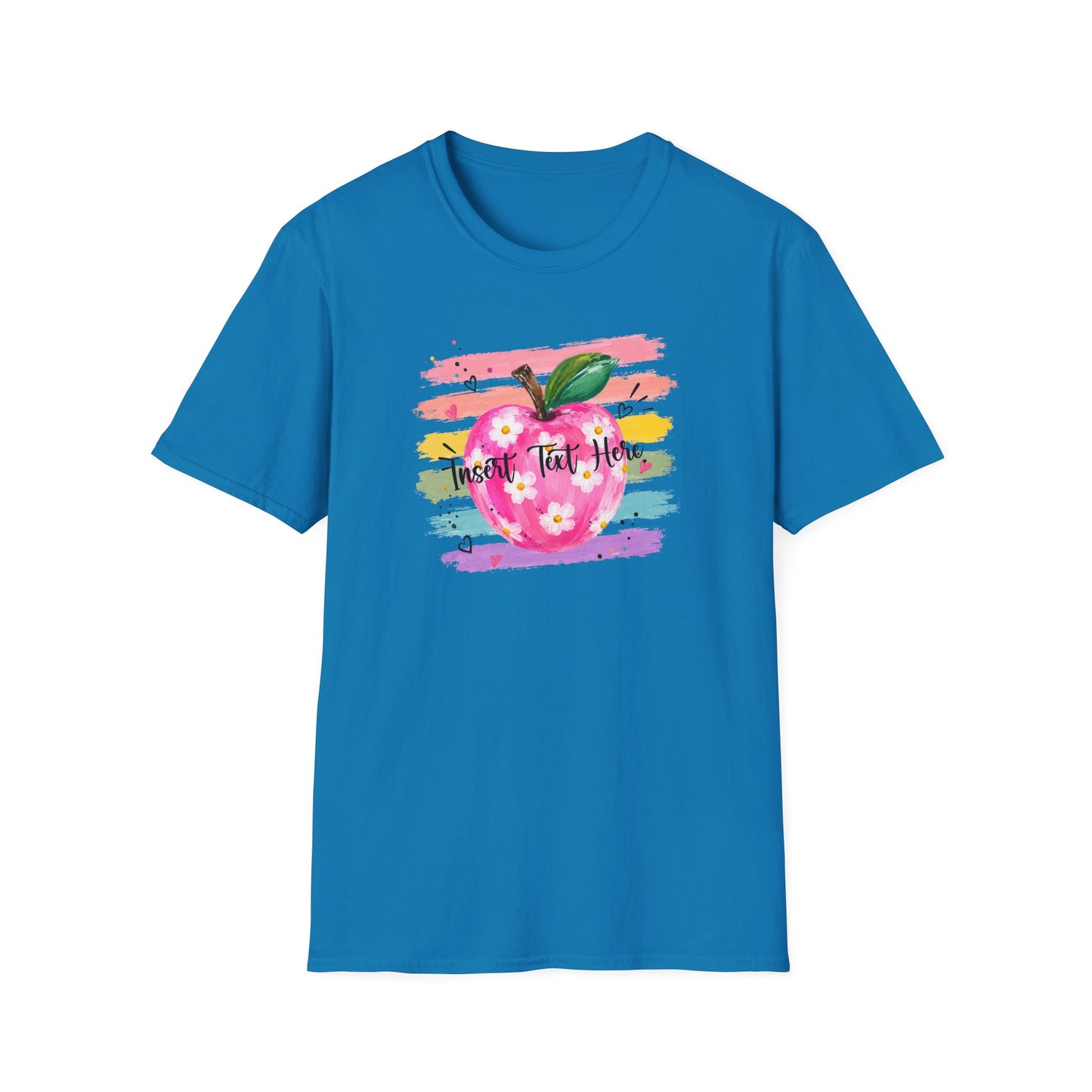 Personalized Teacher Apple Shirt | Custom Teacher Name or Grade Level Tee