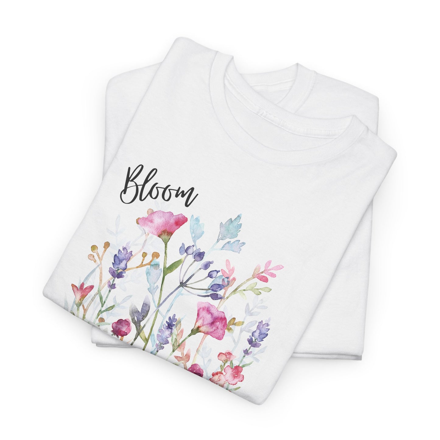 Floral 'Bloom Where You Are Planted' Tee — Watercolor Wildflower Women's T-Shirt