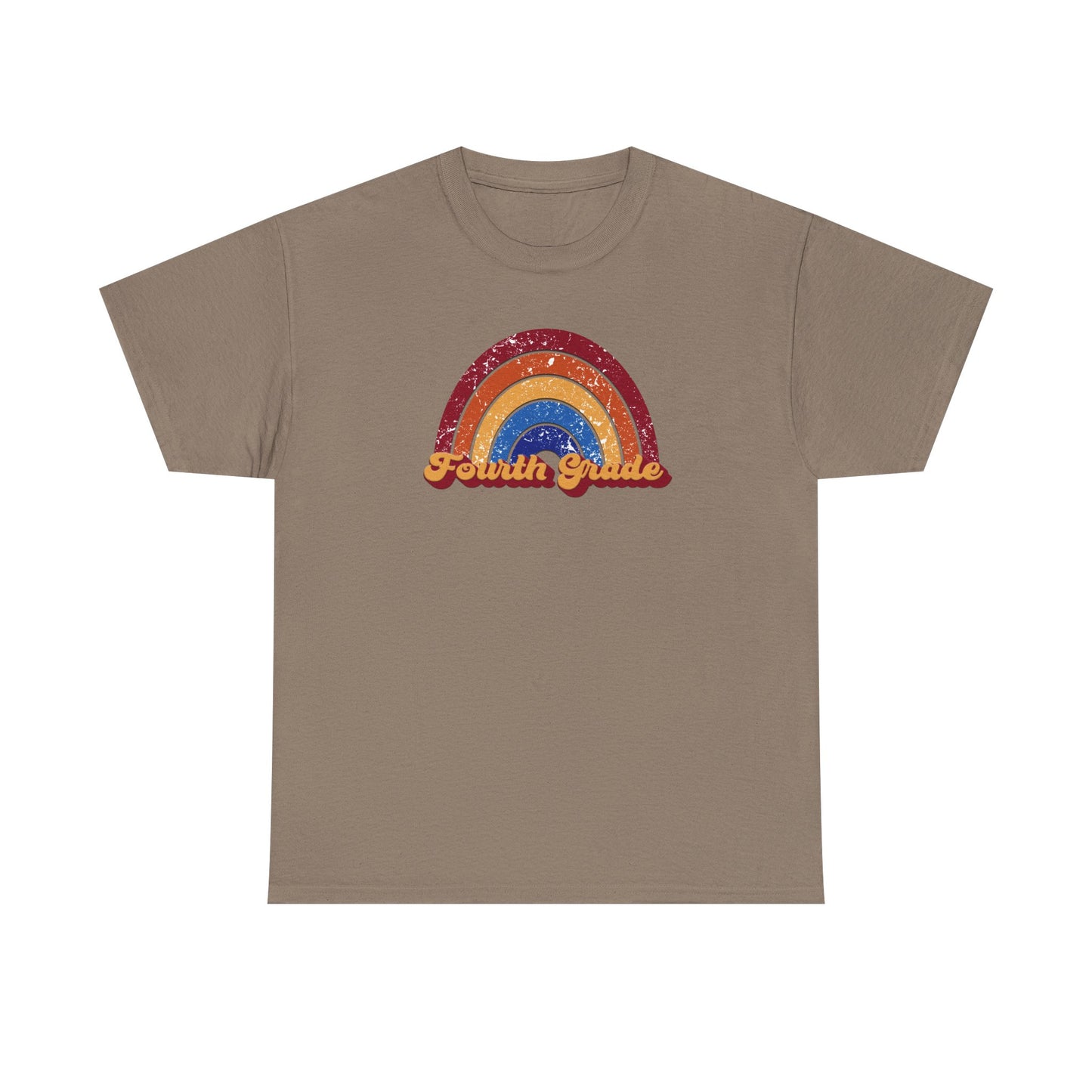 Fourth Grade Retro Rainbow Shirt - Team Pick