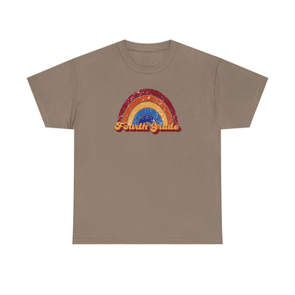 Fourth Grade Retro Rainbow Shirt - Team Pick