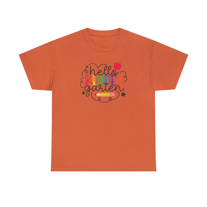 Hello Kinder Shirt - Perfect for the First Day of School