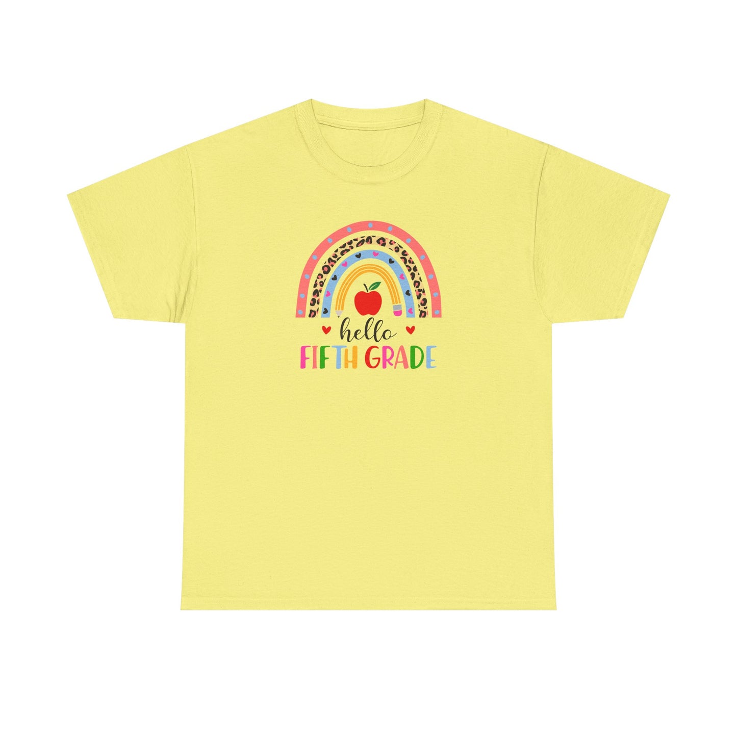 Fifth Grade Rainbow Team T-Shirt - Perfect for Teacher Teams