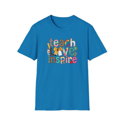 Teach Love Inspire Shirt Teacher T-Shirt