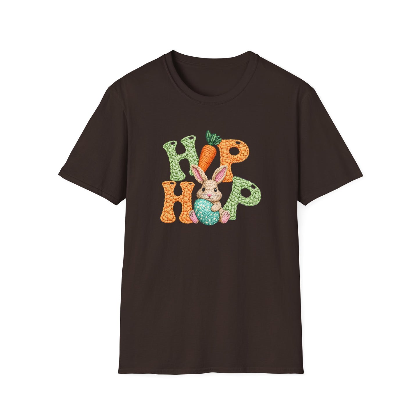Easter Bunny "Hip Hop" Graphic T-Shirt — Cute Bunny & Carrot Spring Tee