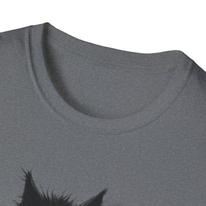 It’s Fine I’m Fine Everything Is Fine Cat Shirt – Funny Black Cat Coffee T-Shirt, Anxious Cat Graphic Tee, Relatable Humor Gift