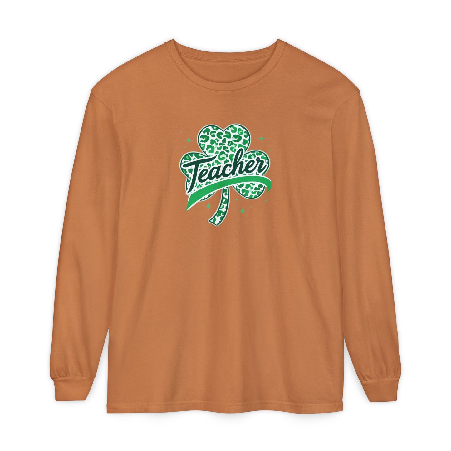 Teacher Shamrock Long Sleeve Tee