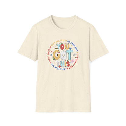 State Testing Motivation Shirt – “You Got This” Teacher & Student Test Day T-Shirt | Testing Week Encouragement Tee