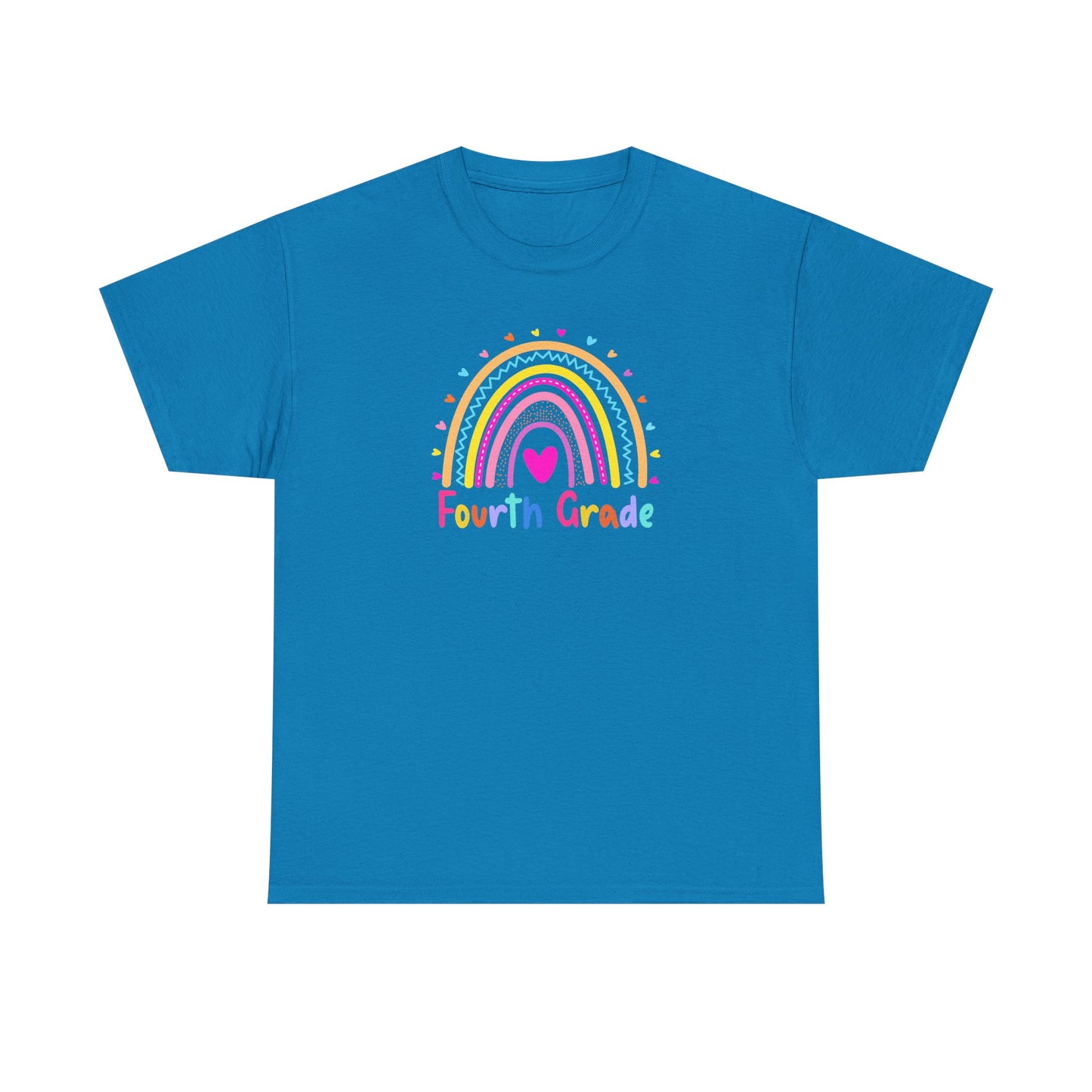 Fourth Grade Rainbow T-Shirt — Perfect for Classroom Fun