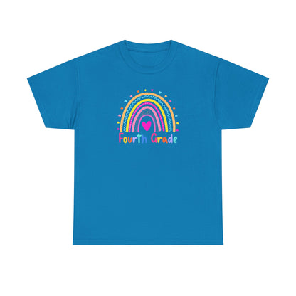 Fourth Grade Rainbow T-Shirt — Perfect for Classroom Fun