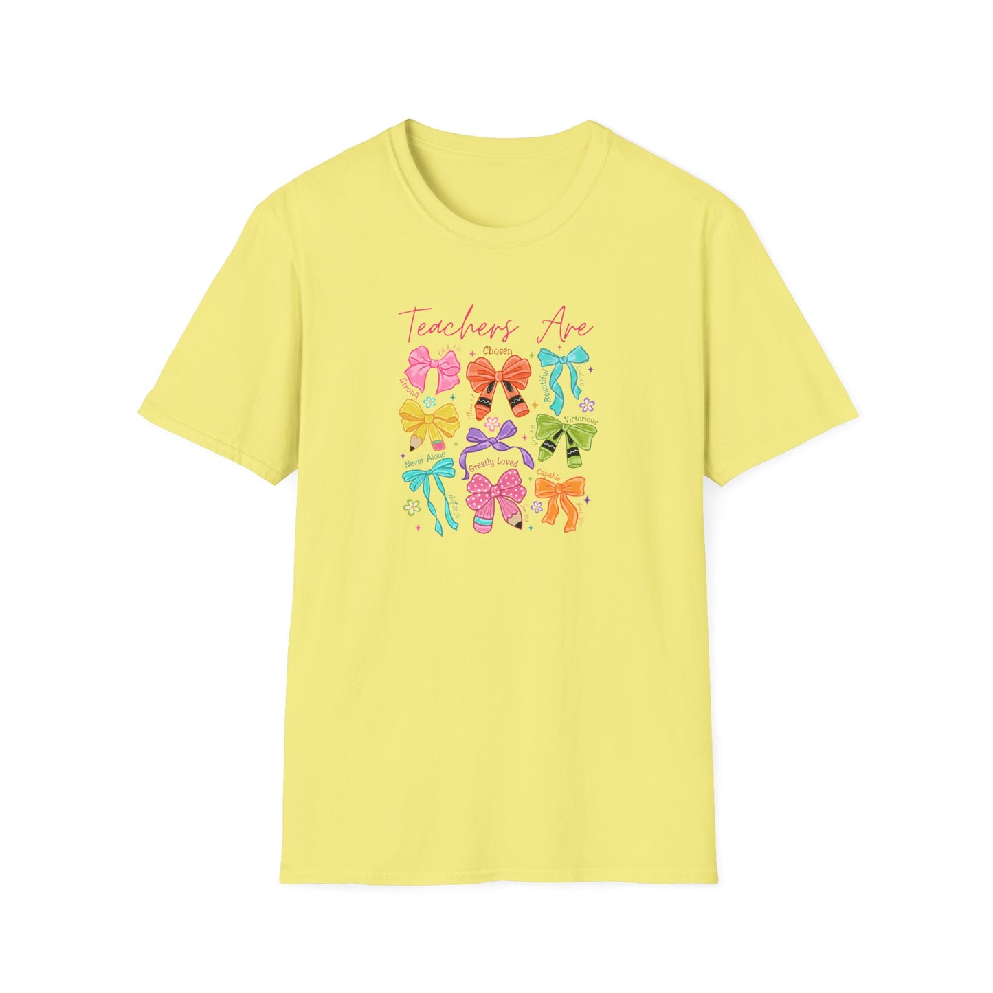 Teacher Life T-Shirt – Colorful Hair Bow Teacher Mom Gift