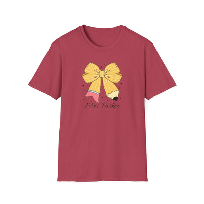 Personalized Pencil Bow Tee