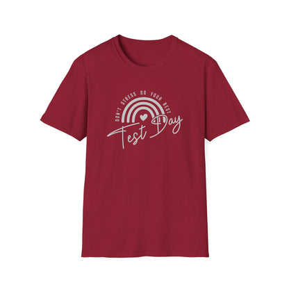 Test Day T-Shirt — 'Test Day' Rainbow Graphic Tee for Students & Teachers