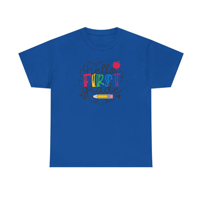 Hello First Grade Shirt 🍎