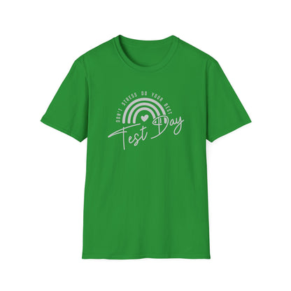 Test Day T-Shirt — 'Test Day' Rainbow Graphic Tee for Students & Teachers