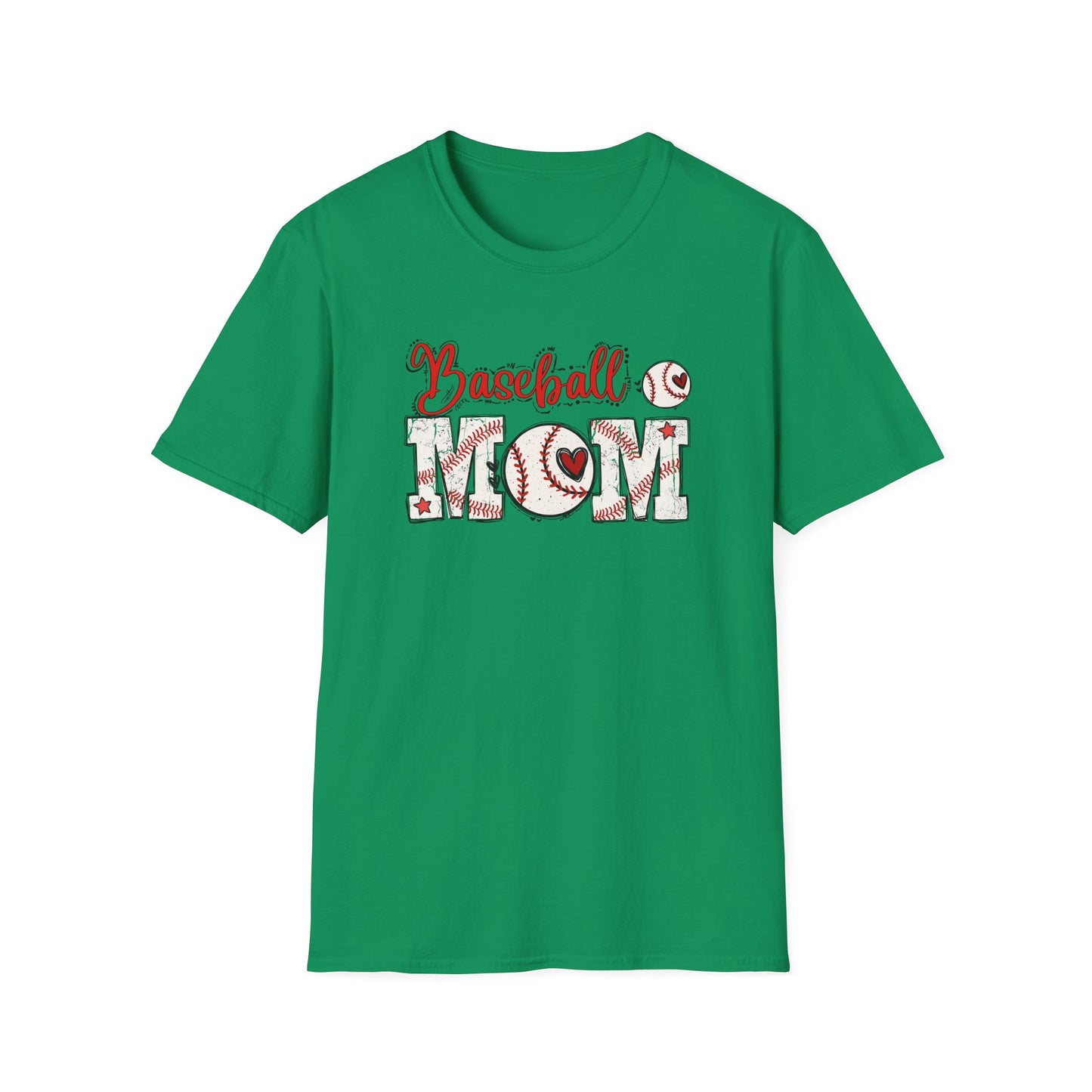 Baseball Mom Heart Shirt – Cute Game Day Sports Mom Tee | Trendy Baseball Mama Graphic T-Shirt