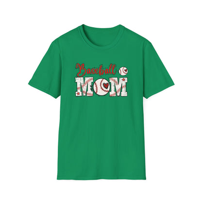 Baseball Mom Heart Shirt – Cute Game Day Sports Mom Tee | Trendy Baseball Mama Graphic T-Shirt