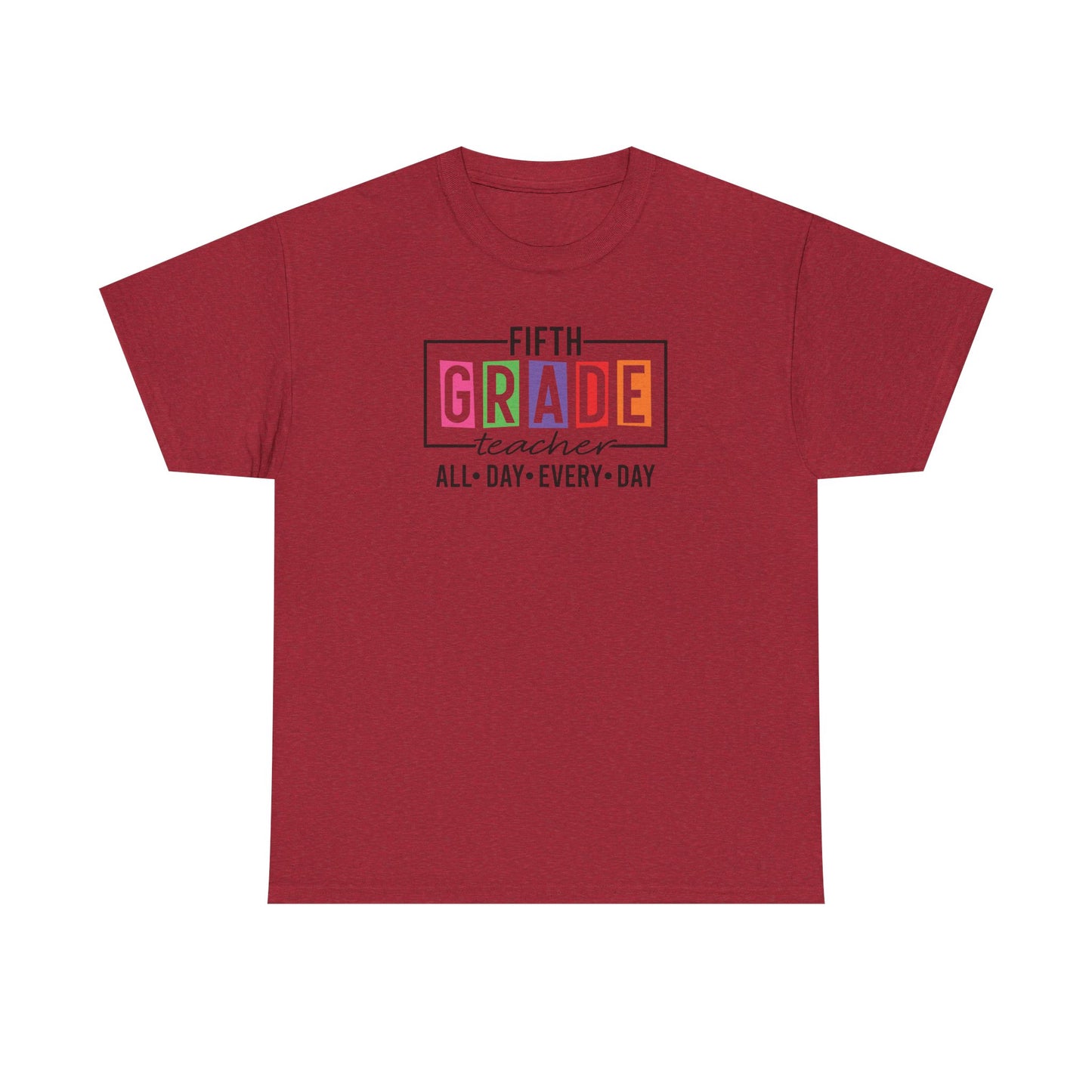 Fifth Grade Teacher T-Shirt - Cute Back-to-School Tee -  Teacher Team Tee - Fifth Grade Squad