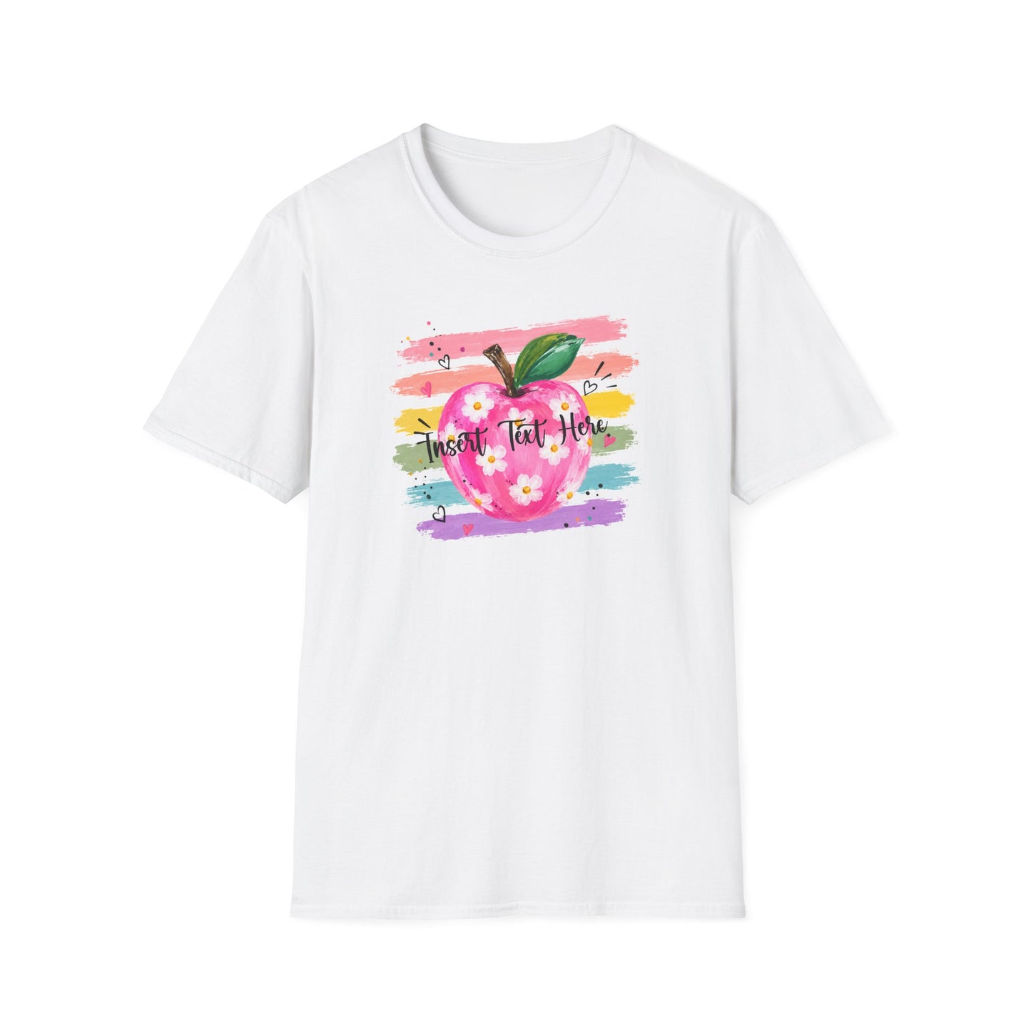 Personalized Teacher Apple Shirt | Custom Teacher Name or Grade Level Tee