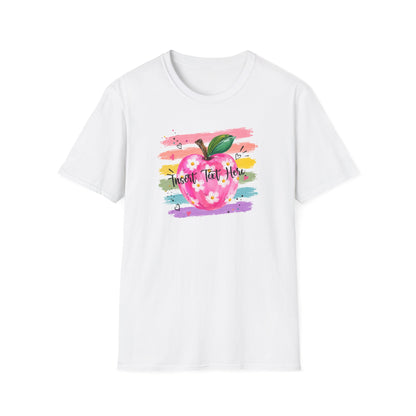 Personalized Teacher Apple Shirt | Custom Teacher Name or Grade Level Tee