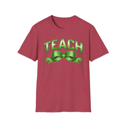 Teach Green Ribbon T-Shirt — Teacher Appreciation Back-to-School Tee
