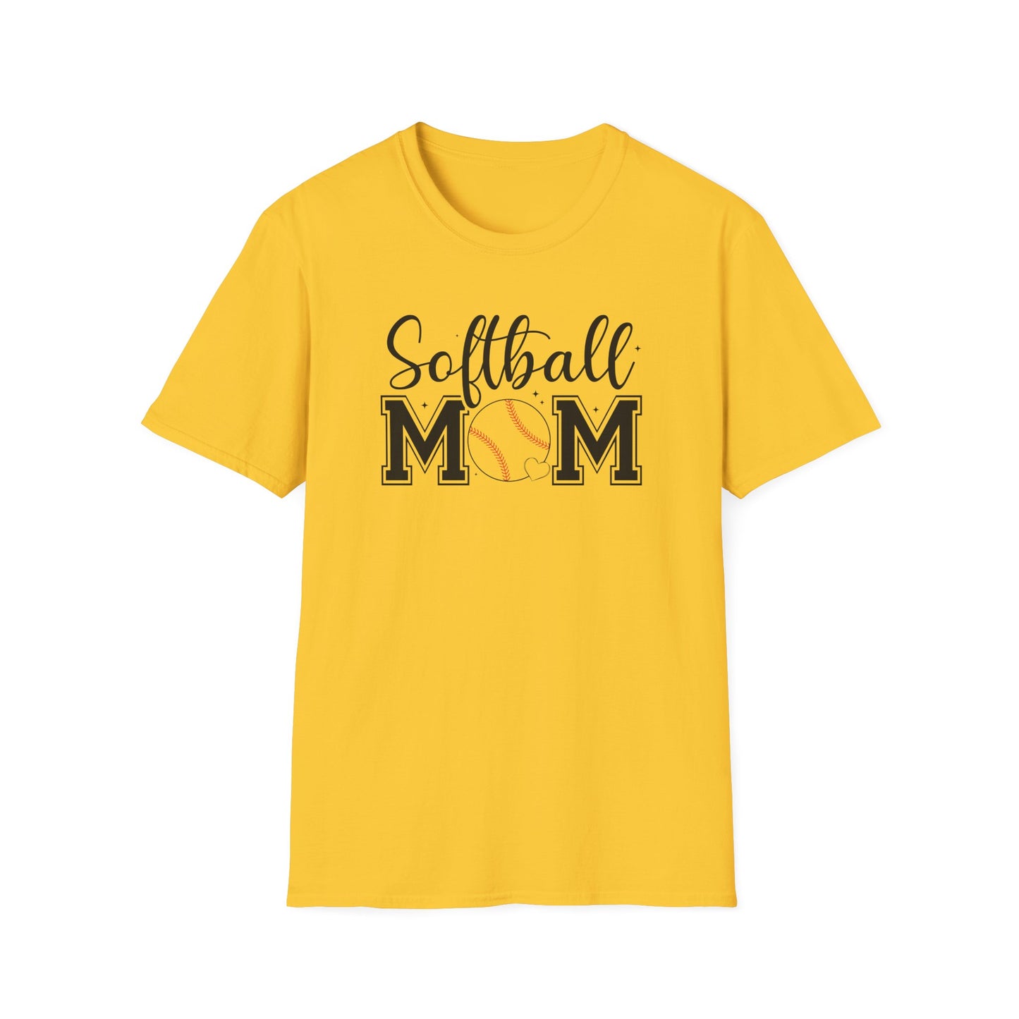 Softball Mom Front & Back Shirt – Trendy Softball Mom Graphic Tee, Double-Sided Game Day Shirt, Sports Mom Gift, Softball Season Apparel