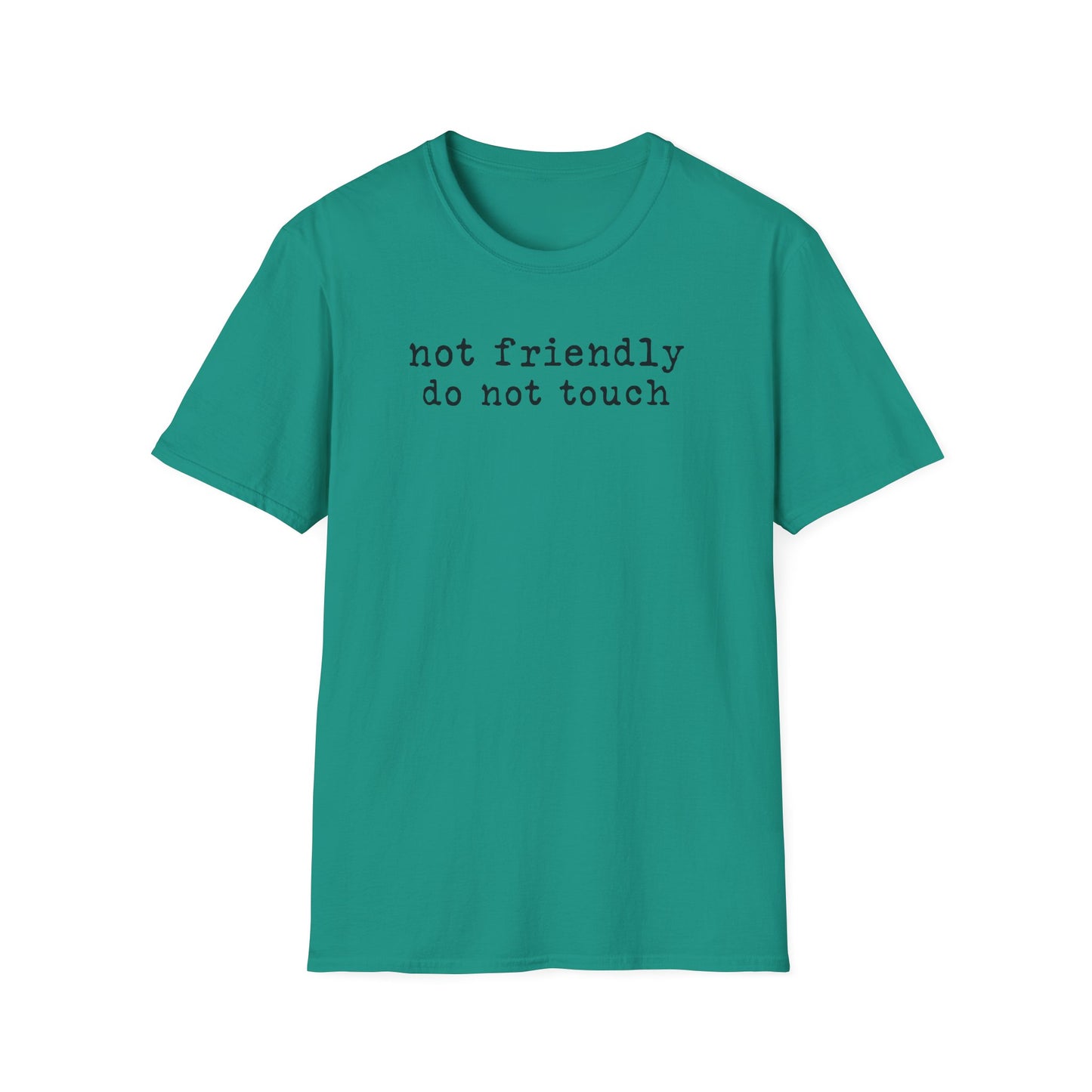 'not friendly do not touch' Graphic T-Shirt — Funny Introvert Tee