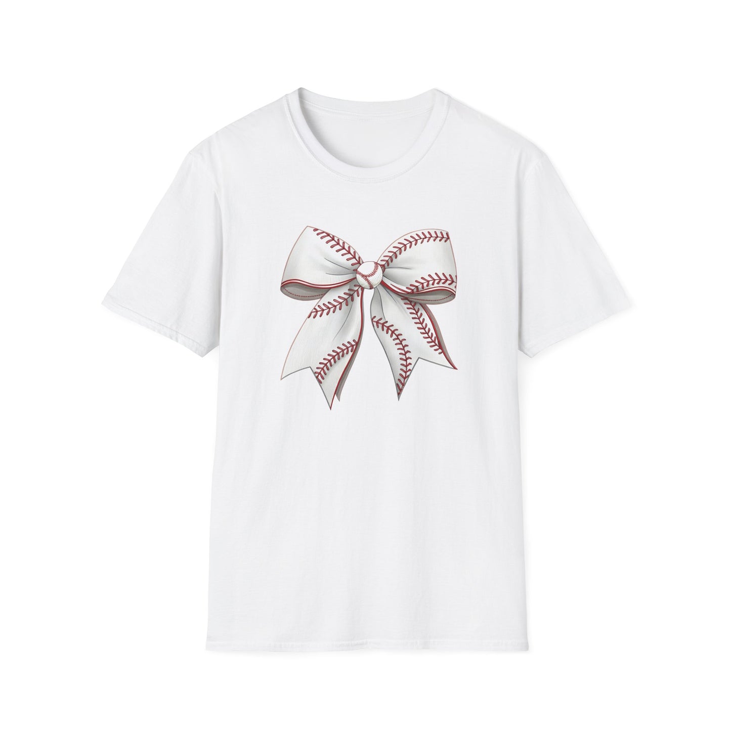 Baseball Bow Shirt – Cute Baseball Graphic Tee for Women | Softball Bow Game Day Shirt | Sports Mom Trendy T-Shirt