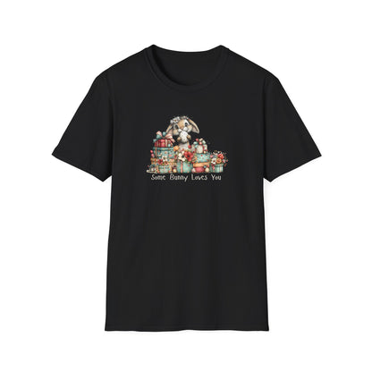 Some Bunny Loves You Shirt – Cute Easter Bunny Graphic Tee, Spring Gift Shirt, Floral Bunny T-Shirt, Pastel Easter Outfit, Women’s Easter Top