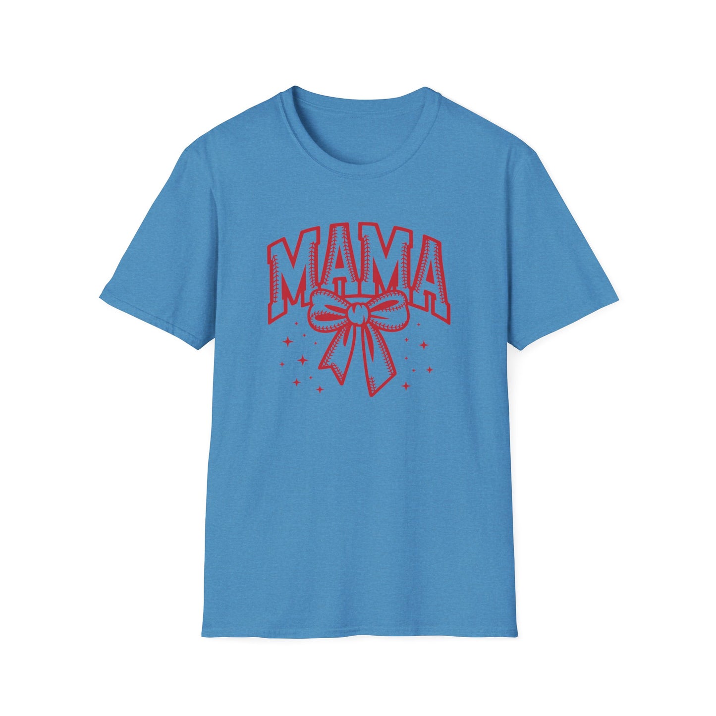 Baseball Mama Bow Shirt – Cute Game Day Sports Mom Tee | Trendy Coquette Style Baseball Mom Graphic T-Shirt