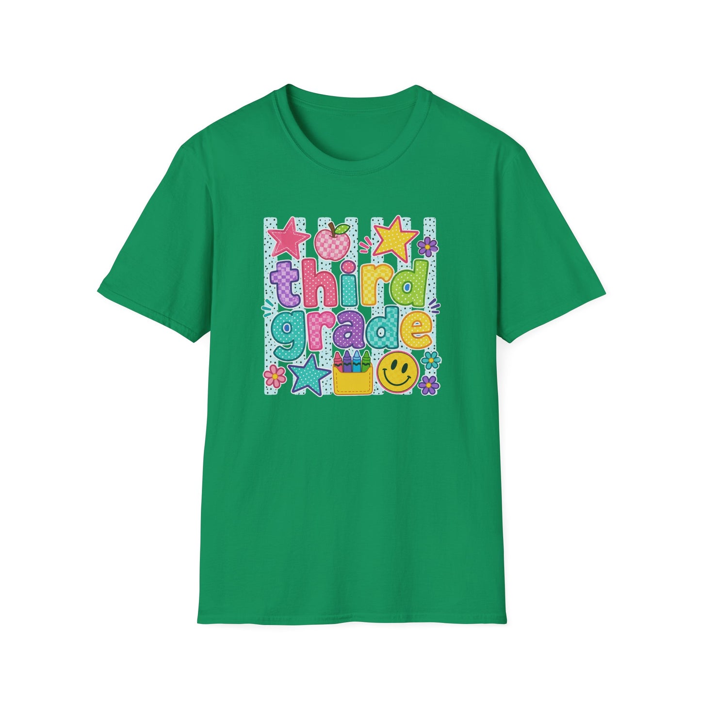Third Grade Kids' T-Shirt — Colorful Back-to-School Cute School Spirit Tee