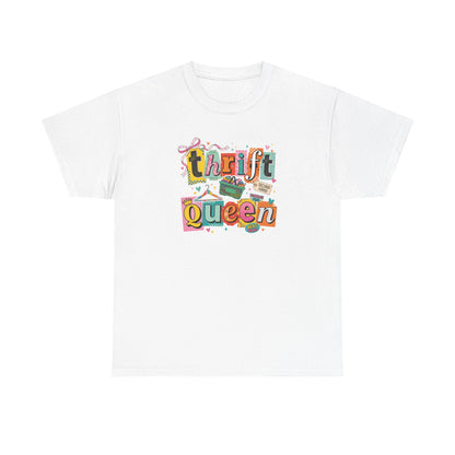 Thrift Queen T-Shirt – Vintage Thrifting Graphic Tee, Retro Style Funny Thrift Shop Shirt
