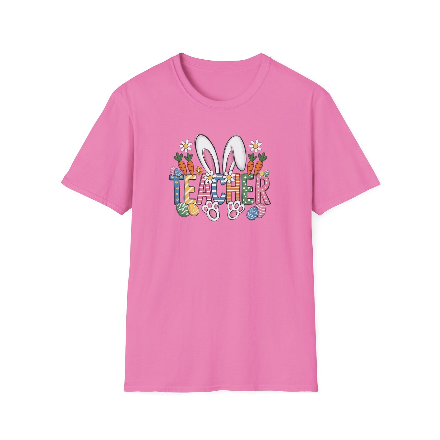 Teacher Easter Shirt, Bunny Ear Teacher T-Shirt, Cute Easter Teacher Gift, Spring School Shirt, Easter Classroom Outfit
