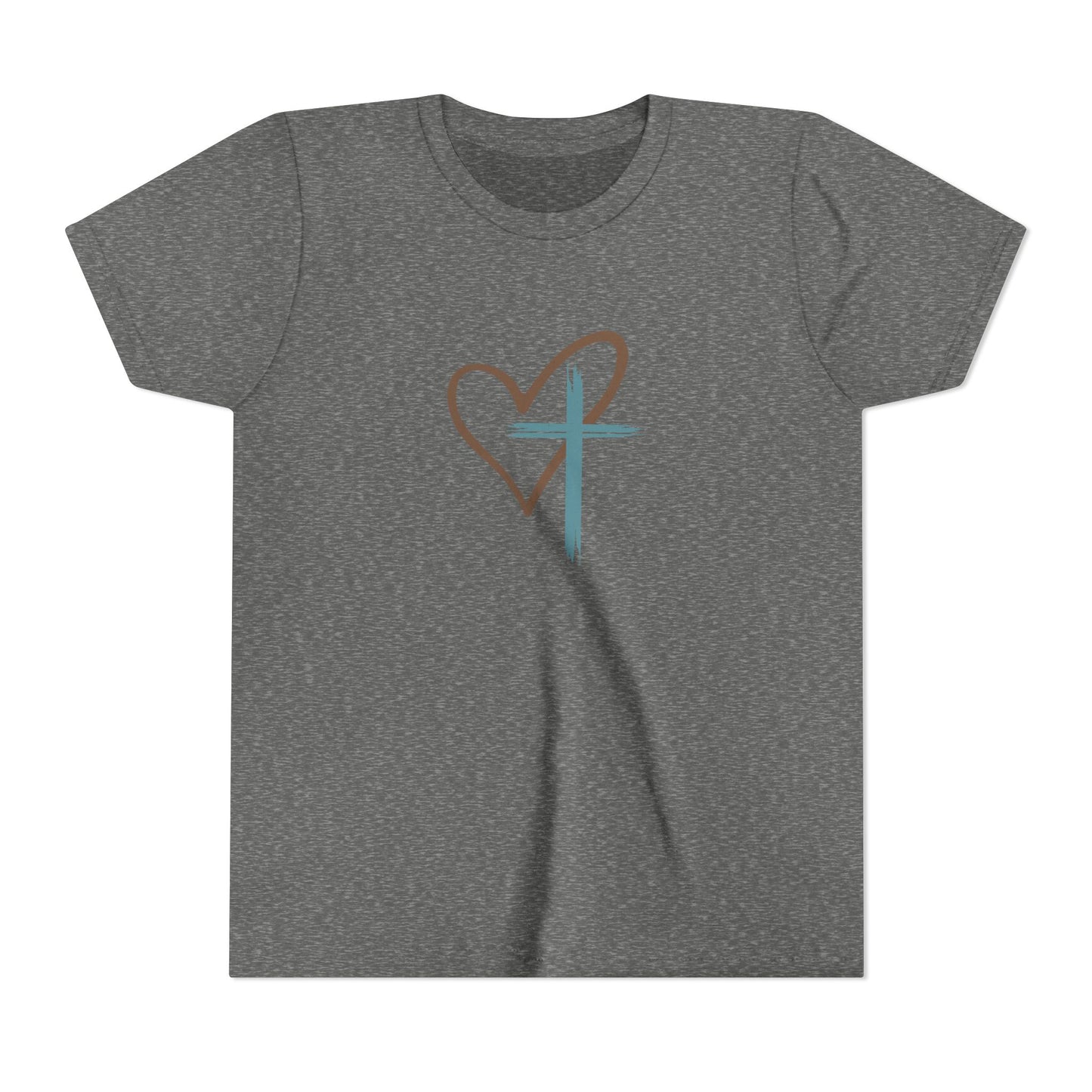 Jesus Has My Back Kids Christian Shirt – Faith Cross Heart T-Shirt – Inspirational Religious Tee for Boys & Girls