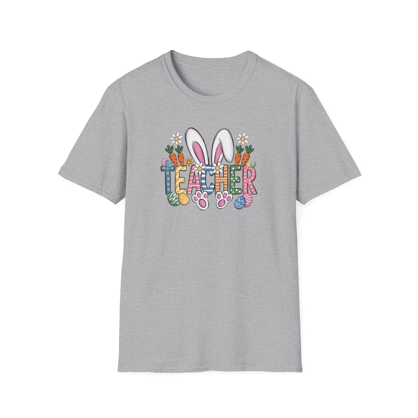 Teacher Easter Shirt, Bunny Ear Teacher T-Shirt, Cute Easter Teacher Gift, Spring School Shirt, Easter Classroom Outfit