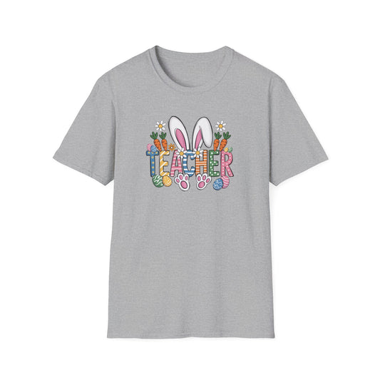 Teacher Easter Shirt, Bunny Ear Teacher T-Shirt, Cute Easter Teacher Gift, Spring School Shirt, Easter Classroom Outfit