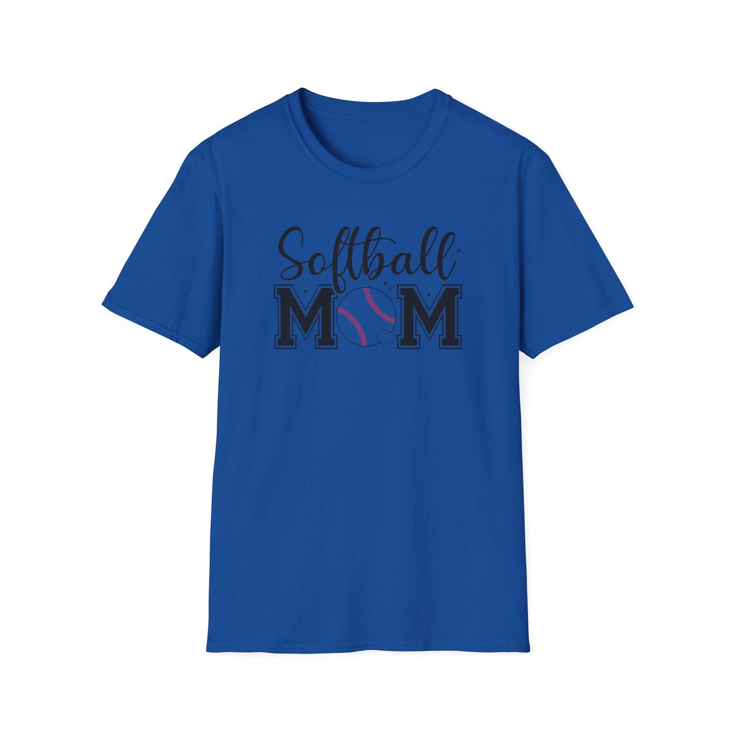 Softball Mom Front & Back Shirt – Trendy Softball Mom Graphic Tee, Double-Sided Game Day Shirt, Sports Mom Gift, Softball Season Apparel