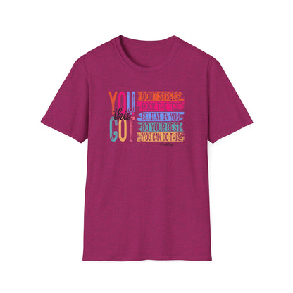 T-Shirt — "You Got This" Inspirational Motivational Graphic Tee - State Testing Tee