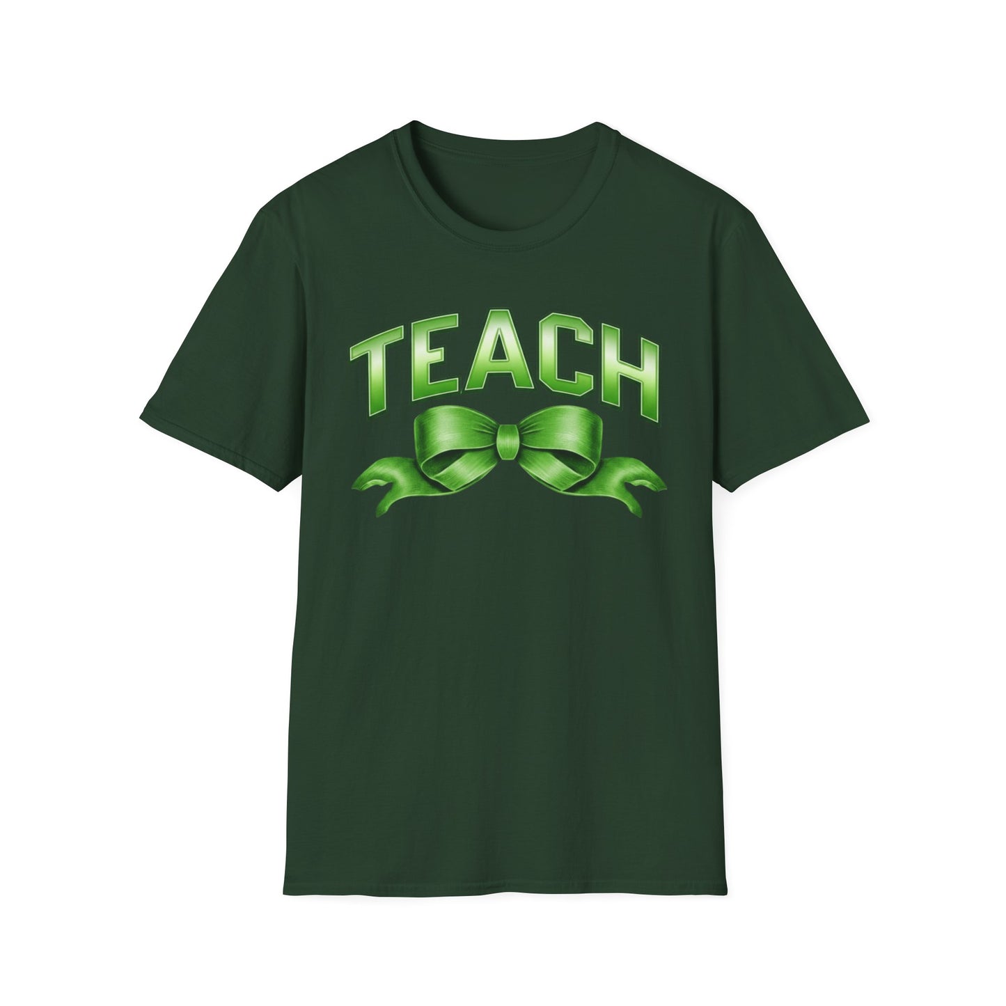 Teach Green Ribbon T-Shirt — Teacher Appreciation Back-to-School Tee