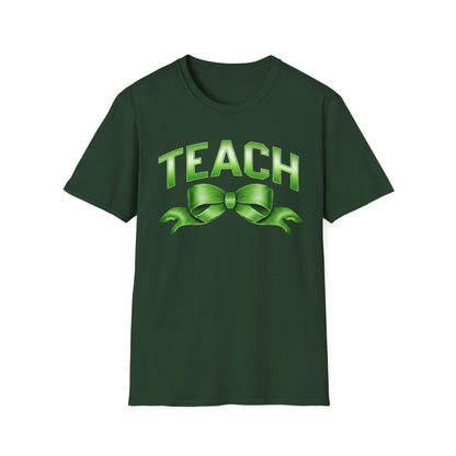Teach Green Ribbon T-Shirt — Teacher Appreciation Back-to-School Tee