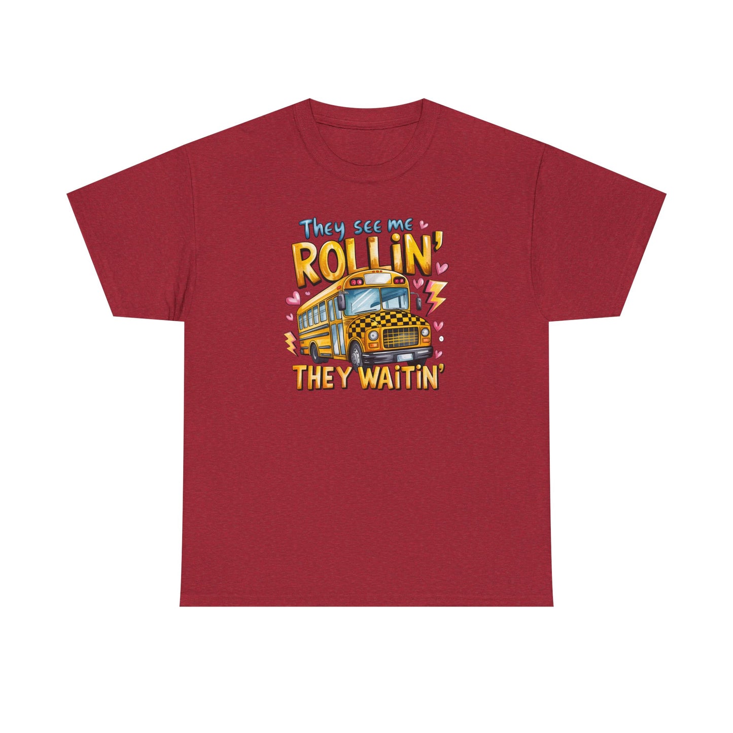They See Me Rollin’ – Funny Teacher Bus Tee