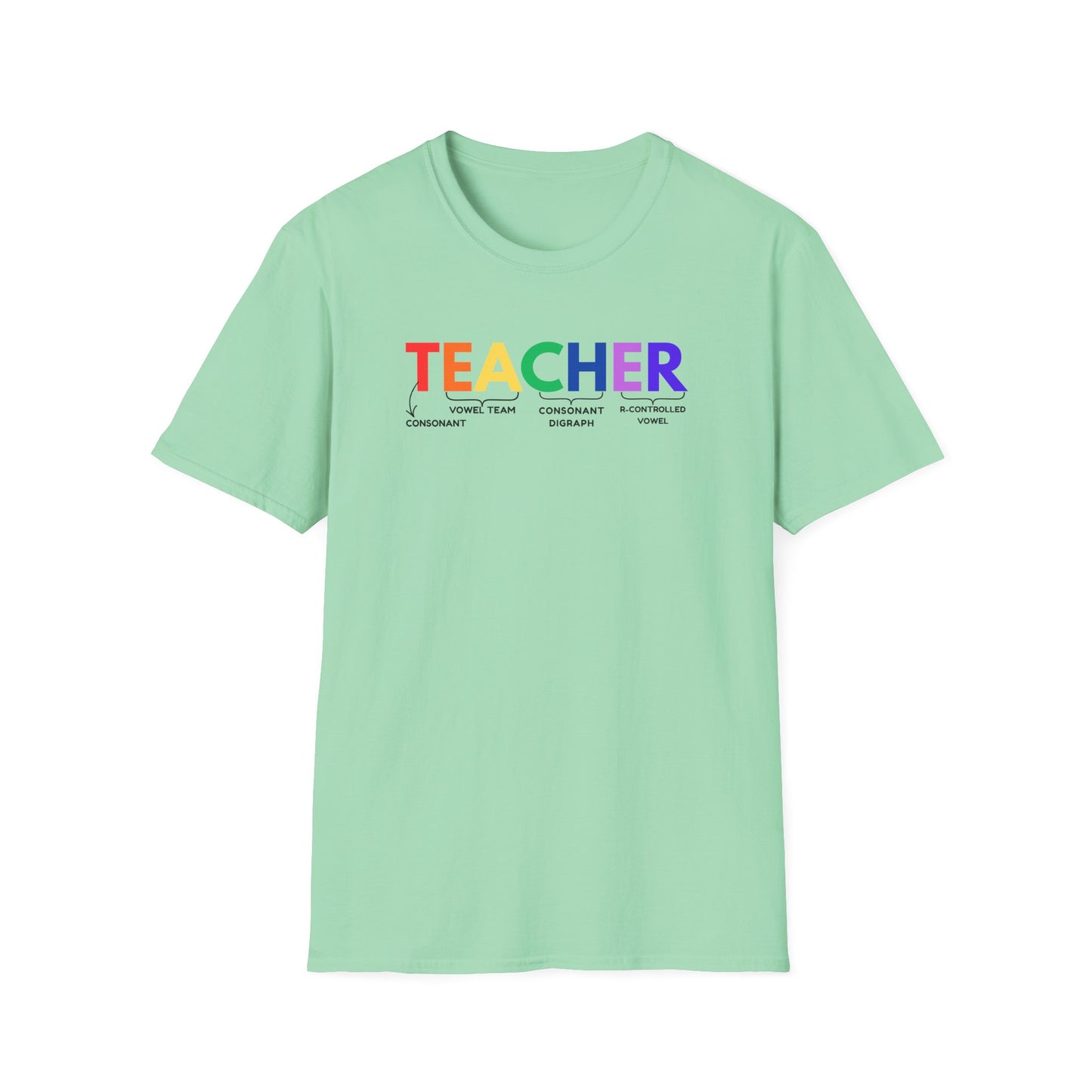 "TEACHER" Phonics Word Segmentation Shirt – Spelling Rules Edition
